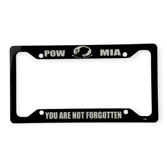 POW MIA “You Are Not Forgotten” License Plate Frame