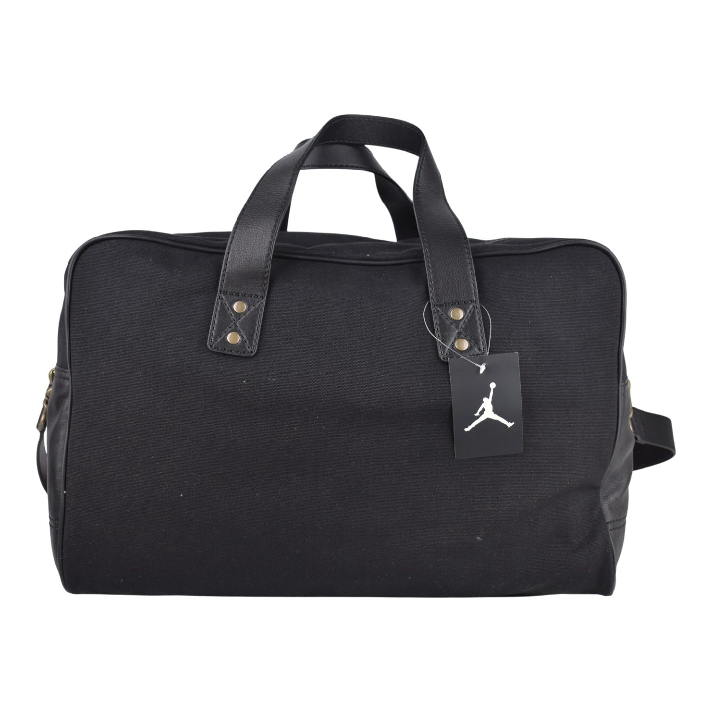 Jordan Brand x Cole Haan Black Canvas & Leather Weekender Duffel Bag