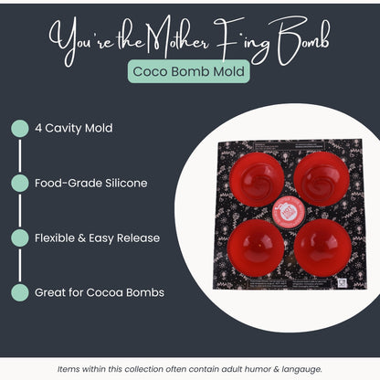 Hot Cocoa Bomb Silicone Mold – 4 Cavity Sphere Mold