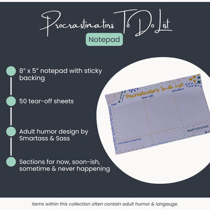 Procrastinator’s To-Do List Pad
