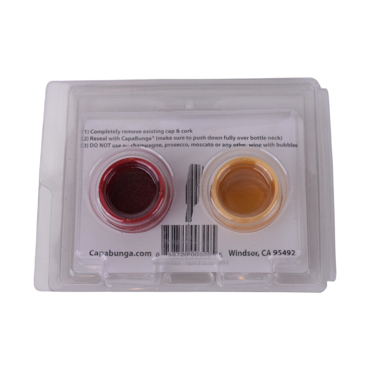 Capabunga Reusable Wine Bottle Caps – Set of 2 (Adult Humor Designs)