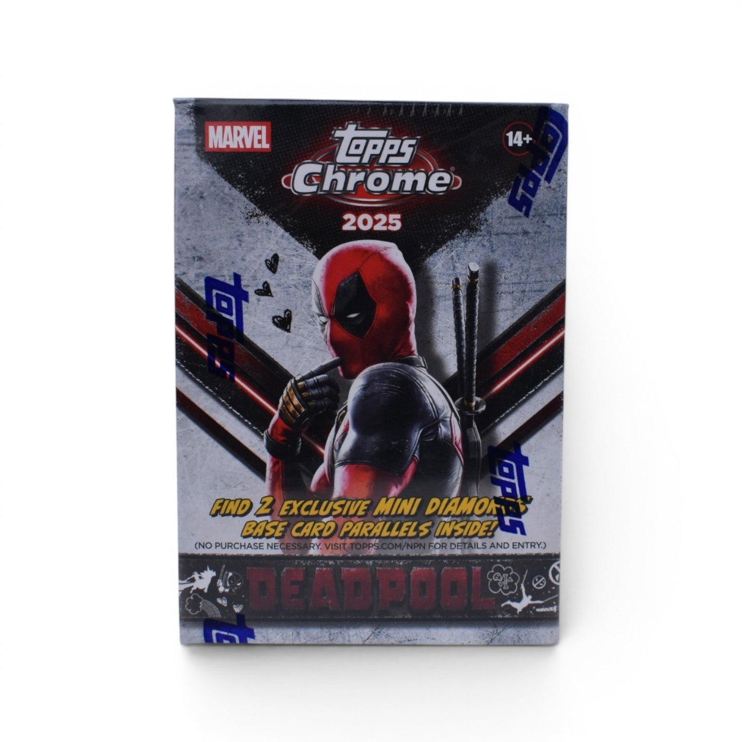 2025 Topps Chrome Marvel Deadpool Trading Cards Sealed Value Box